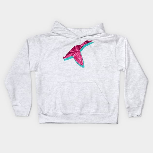 Flying Duck  #2 Kids Hoodie by MarbleCloud